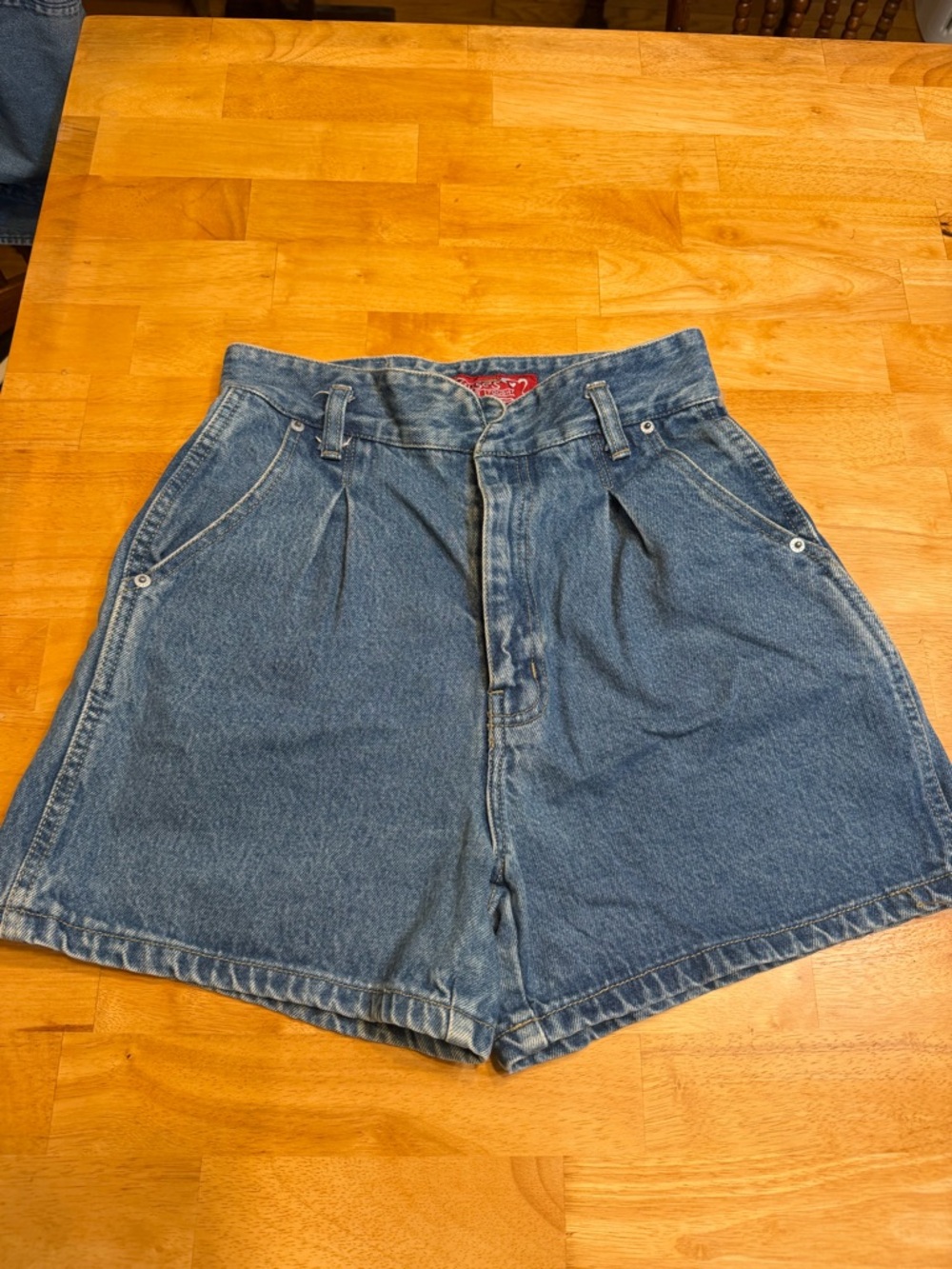 Vintage No Excuses High-Waist Blue Denim Women’s Shorts